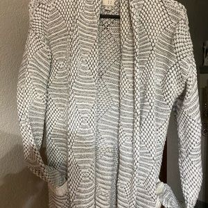 Gray & White sweater